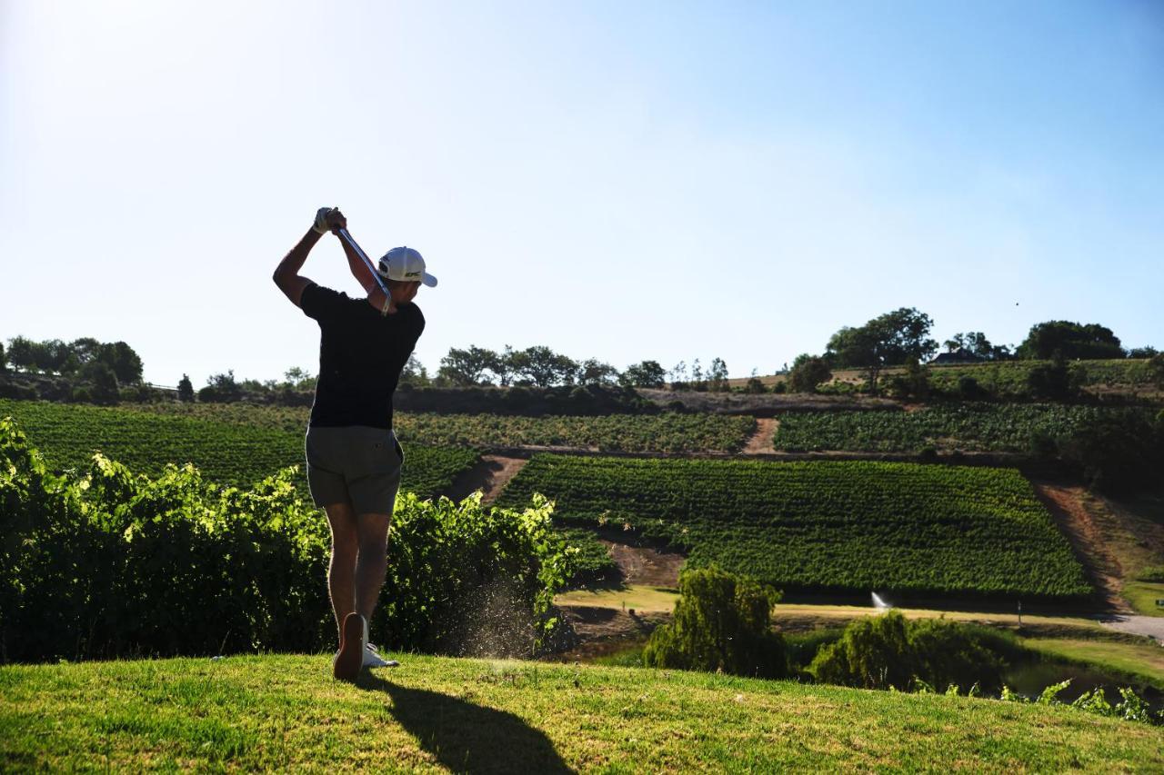 Alluvia Boutique Winery & Luxury Accommodation Stellenbosch Bagian luar foto Golf course in the Rioja wine region